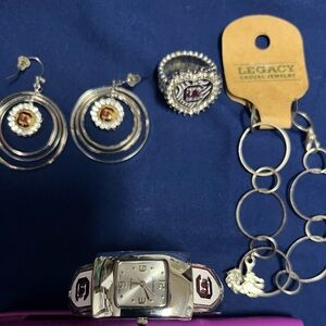 Legacy Silver and Gold Accent Jewelry Set